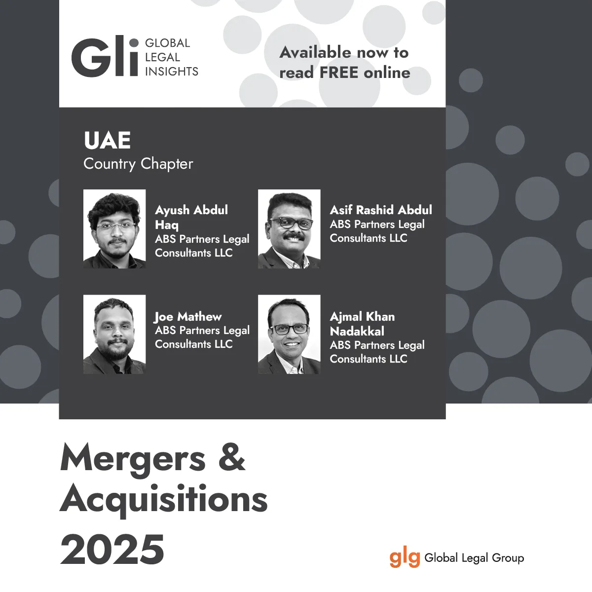 ABS Partners’ Contribution Featured in Global Legal Insights – Mergers & Acquisitions 2025