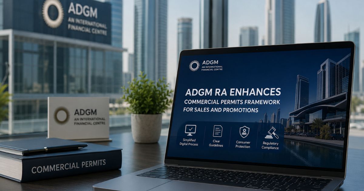 ADGM RA announces updated Commercial Permits Framework for sales and promotions in Abu Dhabi Global Market.