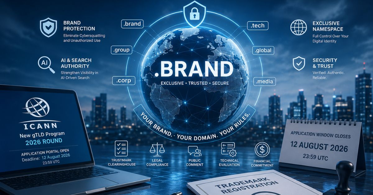 ICANN 2026 dotBrand gTLD application and brand protection