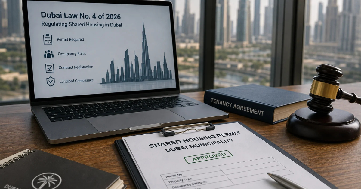 Shared housing permits and occupancy rules in Dubai under Law No. 4 of 2026