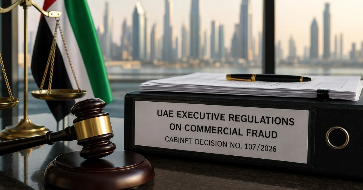 UAE Executive Regulations on Commercial Fraud under Cabinet Decision No. 107/2026