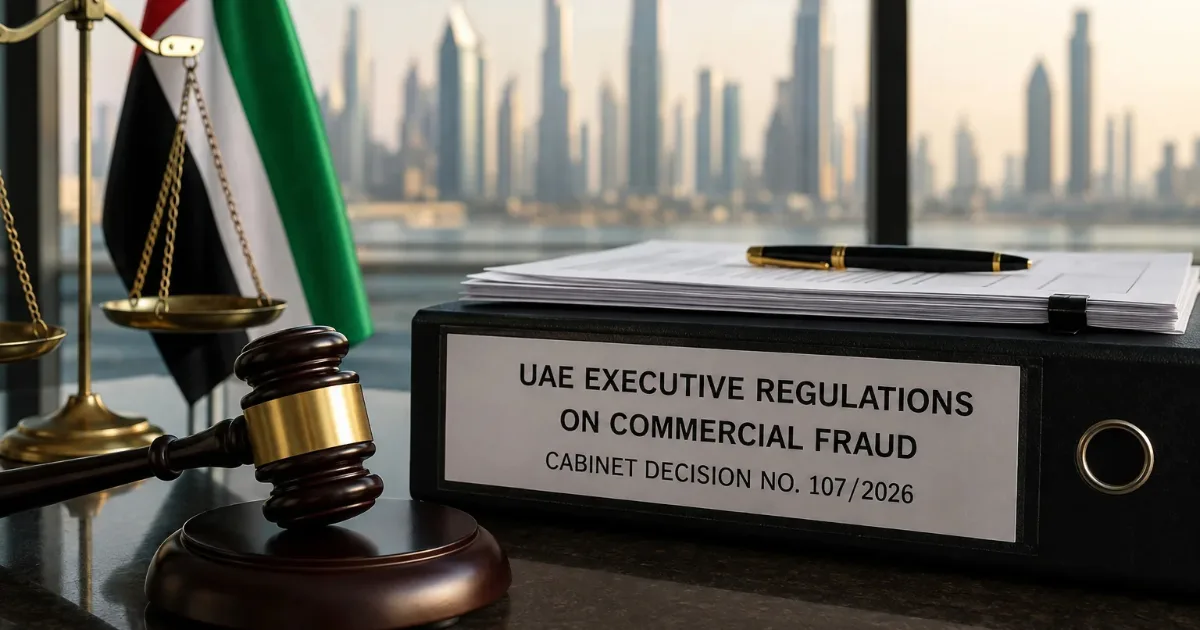UAE Executive Regulations on Commercial Fraud: Cabinet Decision No. 107/2026