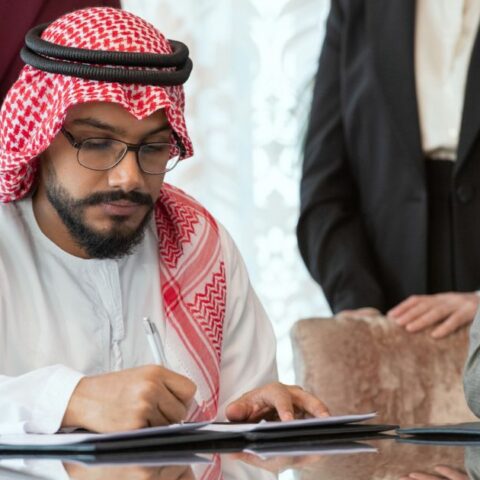 UAE officials signing documents under the Unified National Licensing Framework for higher education institutions